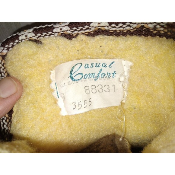 Vintage CASUAL COMFORT Faux Sherpa Lined Trimmed Boots Size 9 - Picture 5 of 11